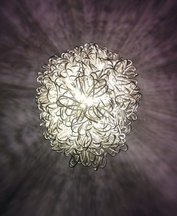 Photo Acrylic wave ceiling lamp