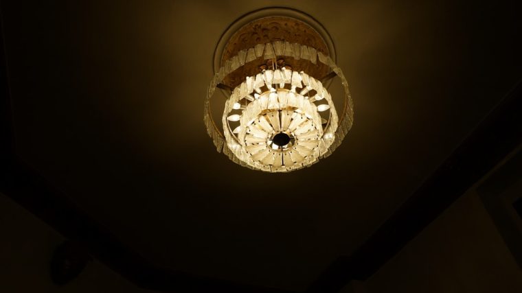 Photo crystal ceiling lamp