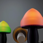 Minimalistische gouden metalen tafellamp decor