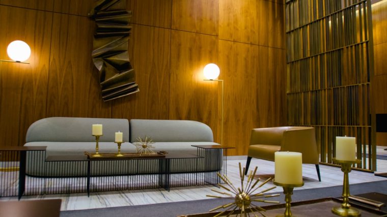 Photo brass table lighting