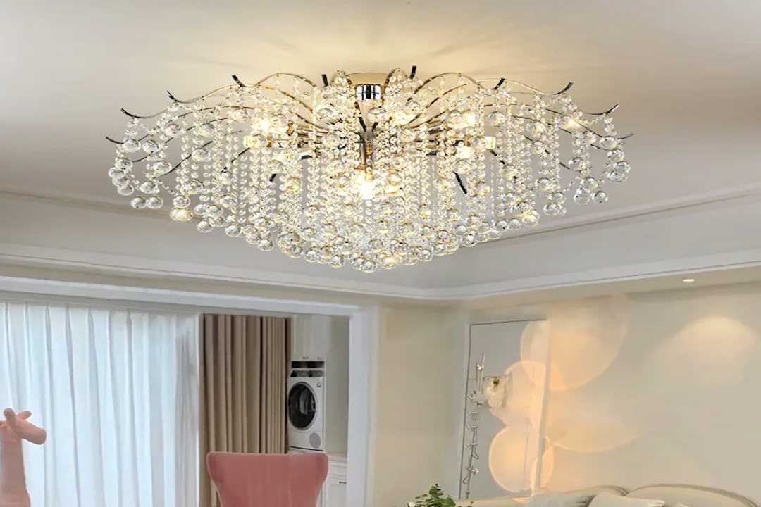 Luxe oversized regendruppel kristallen kroonluchter