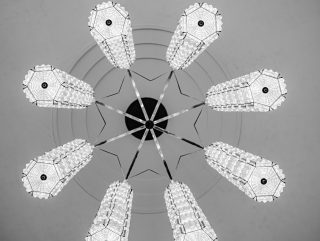 Photo glass ceiling lamp